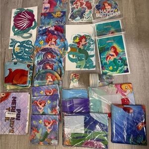 New! The Little Mermaid Party Supplies - Ariel  - large set